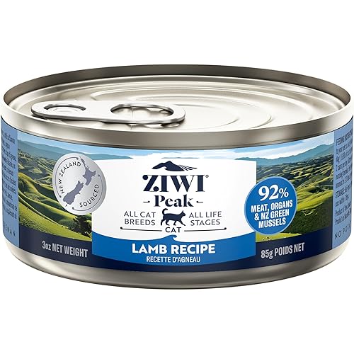 ZIWI Peak Wet Cat Food – All Natural, High Protein, Grain Free, Limited Ingredient, with Superfoods (Lamb, Case of 24, 3oz Cans)