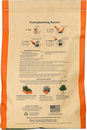 Miniatura 2 de Down To Earth All Natural Fertilizers Organic Bio-Live Starter & Transplant Mix con hongos micorrícicos y microbios benéficos para alimentos
