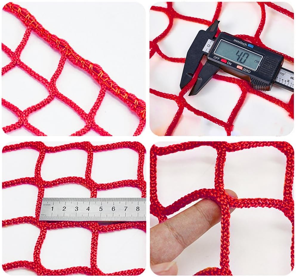 Playground Nets,Banister Guard Protection Rope Net for Stairway Fence,Heavy Duty Sports Netting for Baseball Softball Basketball Lacrosse,Versatile P