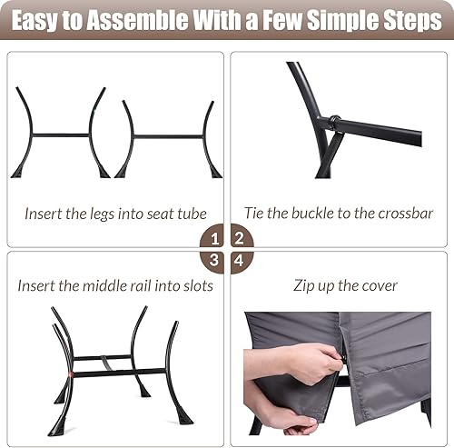 Miniatura 13 de MEETWARM Moderna silla perezosa de tela de terciopelo con otomana, silla de salón contemporánea con acento contemporáneo, sofá tapizado individual