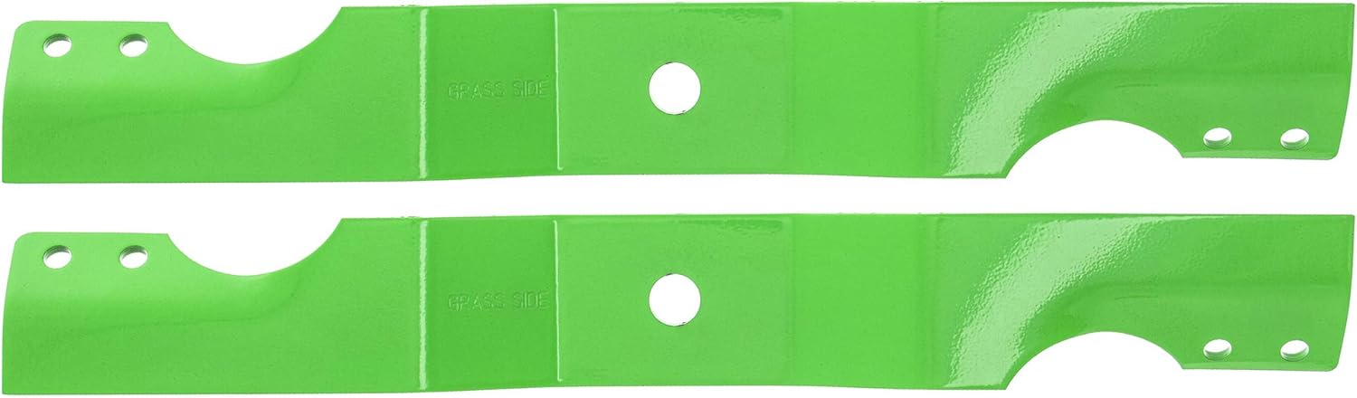 8TEN LawnRAZOR Mower Blade for Ariens 34 inch Decks Zoom Zero Turn Mowers 03971900 (Notched Medium Lift) 2 Pack