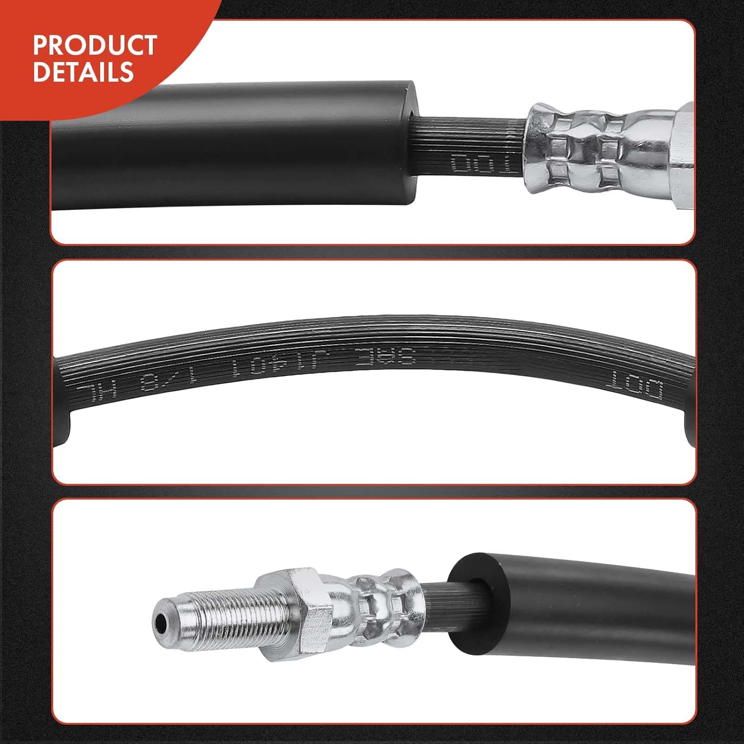 A-Premium Rear Brake Hydraulic Hose Compatible with Ford Explorer 2012-2019, Police Interceptor Utility 2013-2019