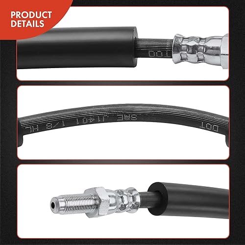 Miniatura 5 de A-Premium Mangueras hidráulicas para freno trasero del conductor y del pasajero compatibles con modelos seleccionados de Ford, Explorer 2012-2019
