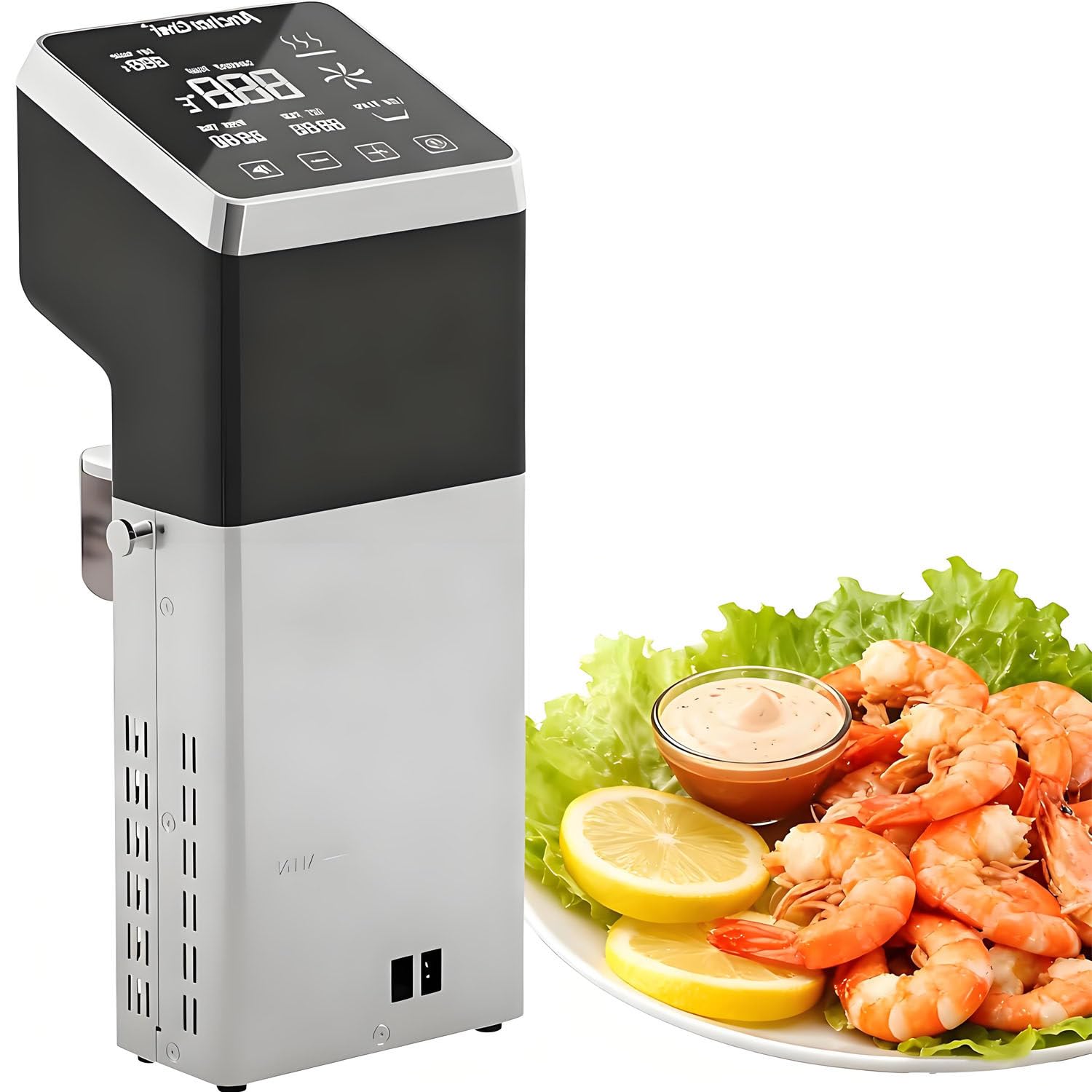 Sous Vide Precision Cooker, Sous Vide Cooker Professionale, con Display LCD Touch, precisione ±0,1°C, intervallo 0-99°C, Acciaio Inossidabile per Cucina Domestica