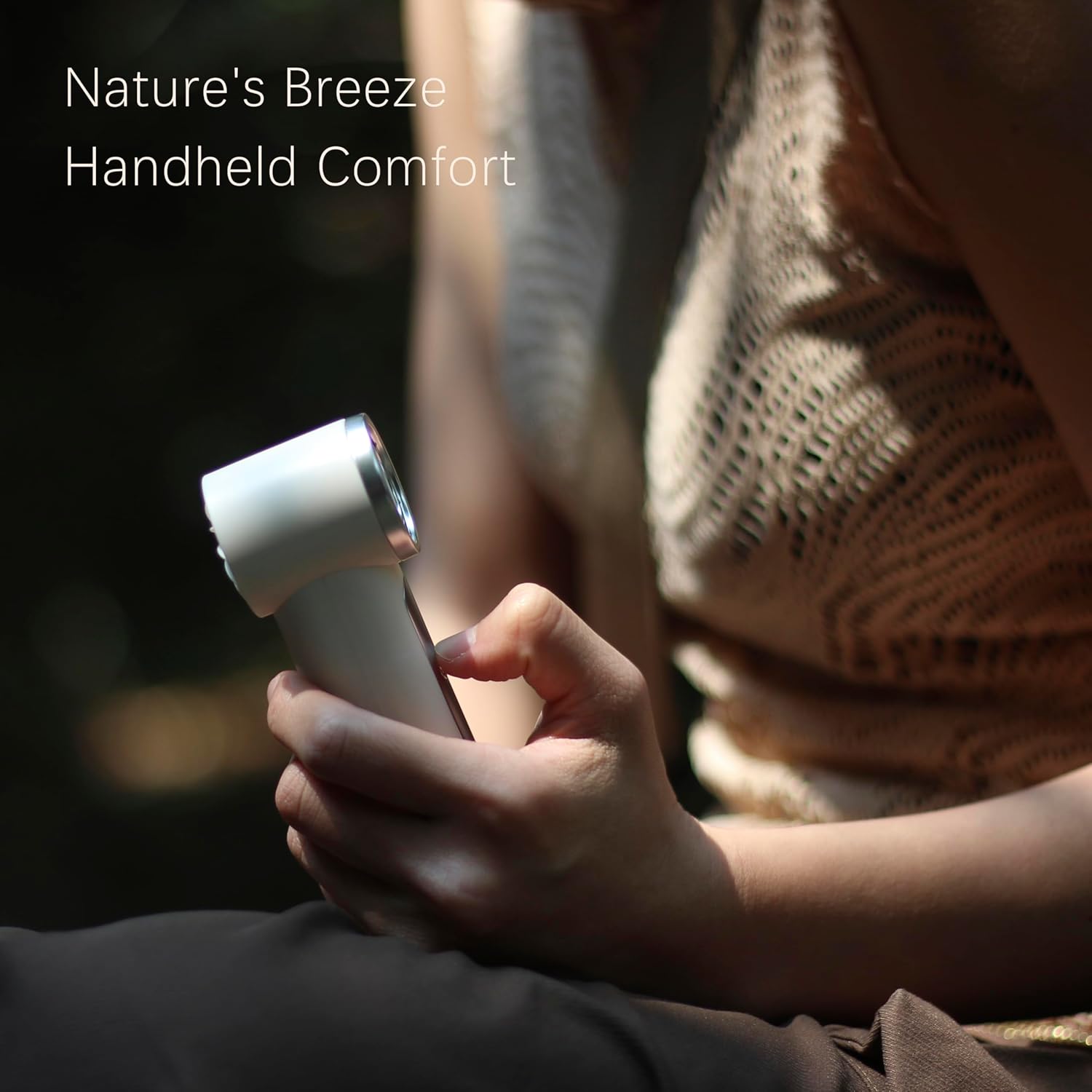 iFan, Portable Mini Handheld Fan, Personal Small Turbo Fans Rechargeable for Travel - Gray - Image 4