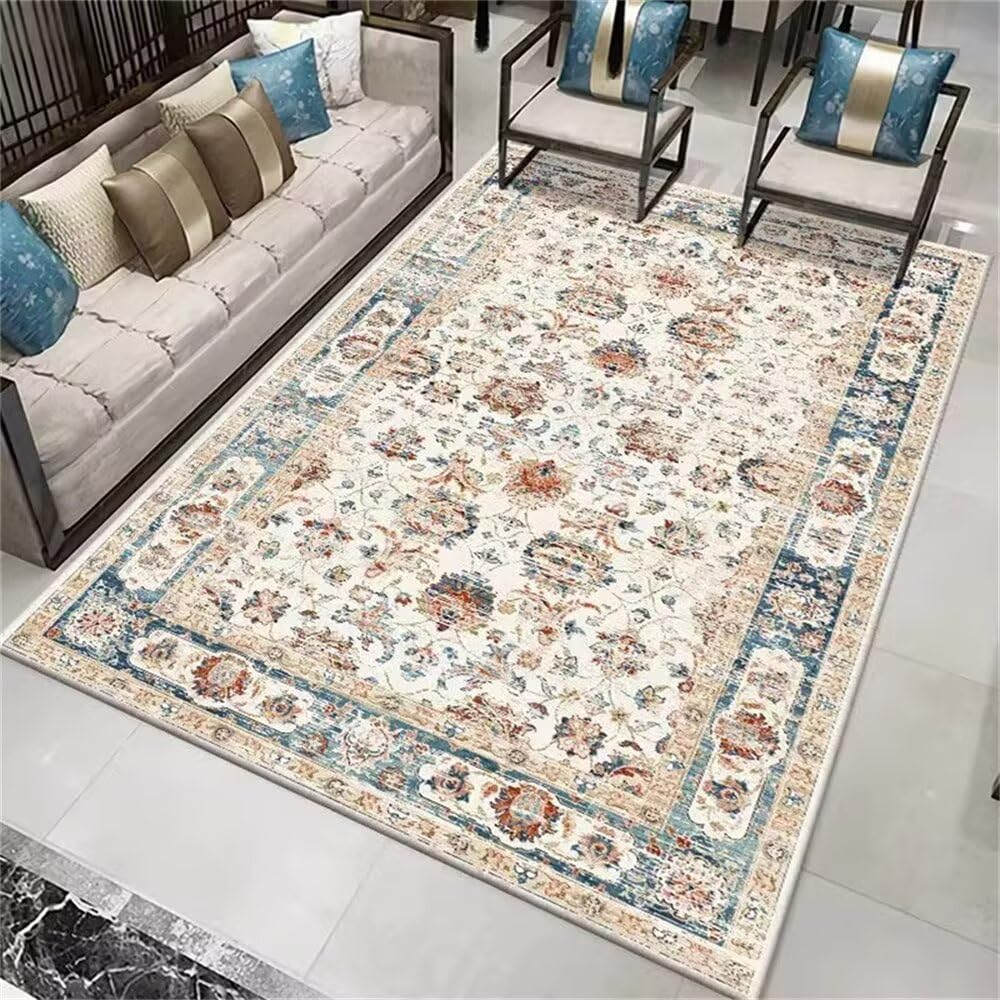 Tapis protection sol bureau rectangulaire bleu 180x250cm entrée intérieur d extérieur