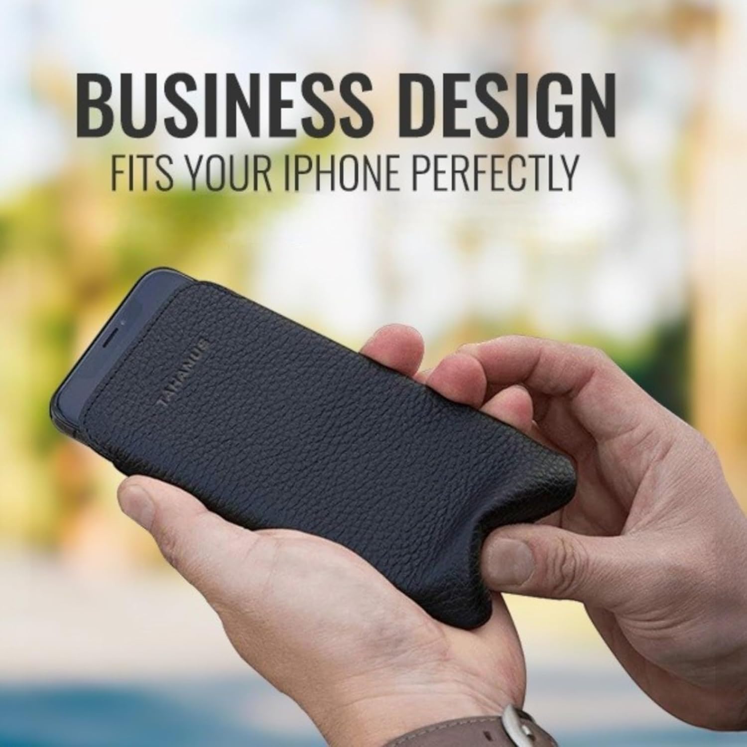 UltraSlim Classic Slim Fit Soft Leather Sleeve Case, Compatible with iPhone 16, iPhone 16e, iPhone 17e 6.1 inches (Black, 16)