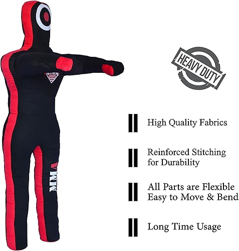 Miniatura 6 de Sports Brazilian JIU Jitsu Grappling Submission Throwing Dummy Punching Heavy Bag Kick Boxing Dummies UNFILLED