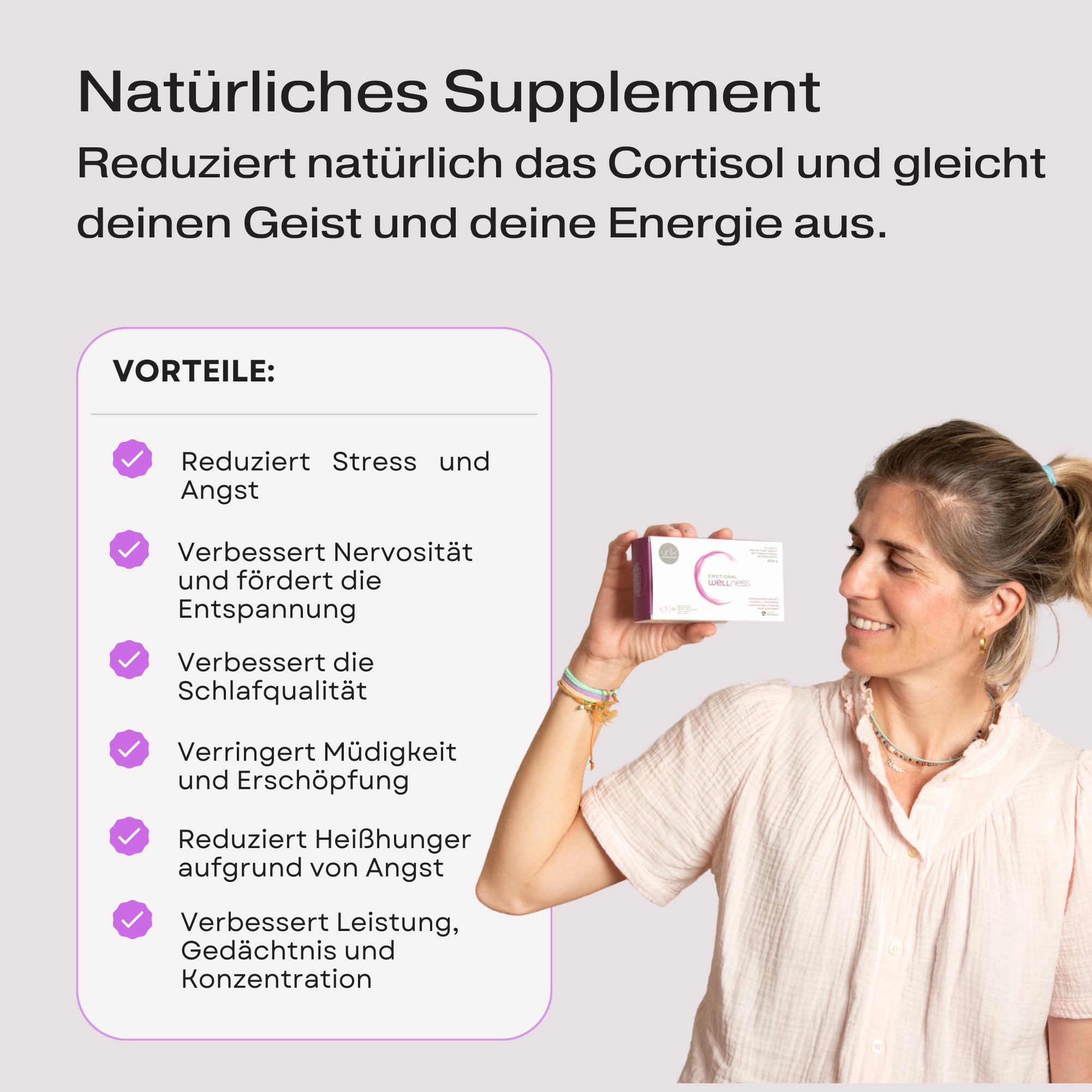 Ashwagandha KSM-66 600mg, Tryptophan 150mg und Chrom | EMOTIONALES WOHLBENFINDEN | Um Angst, Stress und Schlaflosigkeit zu reduzieren | Mit Safran und Vitamin B6 | 60 Kapseln. UNIK Health & Nutrition