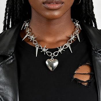 Collier Gothique Unisexe En Fil De Fer Barbelé – 50,8 Cm – Collier Ras Du Cou En Fil De Fer Barbelé Hip-hop Avec épines – Bijou Punk Cadeau Pour Homme Et Femme