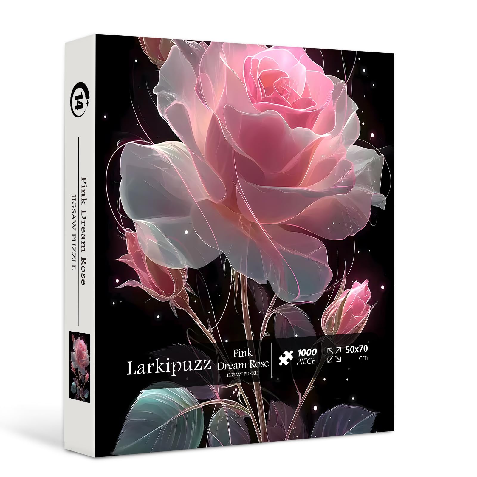 roseページ Amazon.com: Pink Rose Puzzles for Adults 1000 Pieces, Larkipuzz