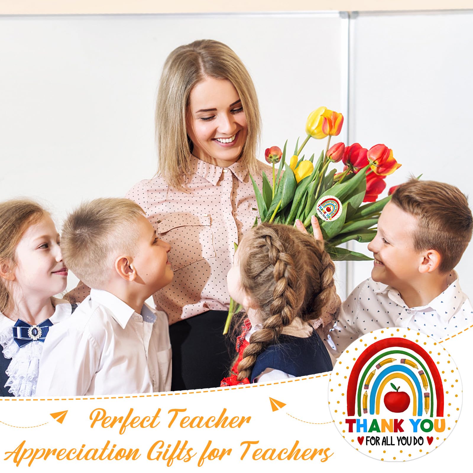 Snapklik.com : Teacher Appreciation Gifts Stickers - Thank You Teacher ...