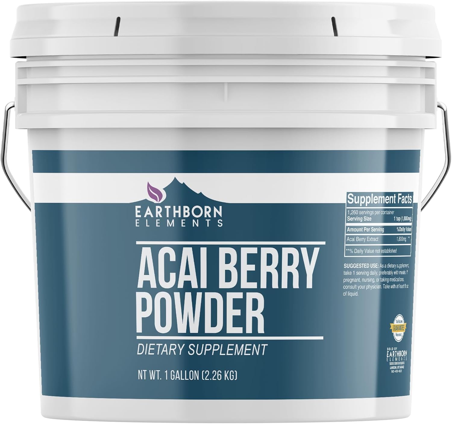 Earthborn Elements Acai Berry Powder, GlutenFree