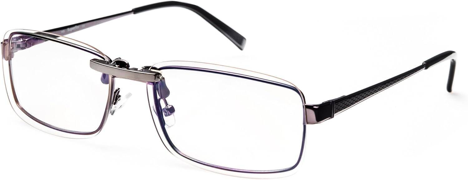 Best Seller Clip on Blue Light Blocking Glasses I Computer Gaming Clip On Glasses I Digital Eyestrain Fatigue I Dry Eyes Relief Eye Protection Sleep Better I Anti Glare