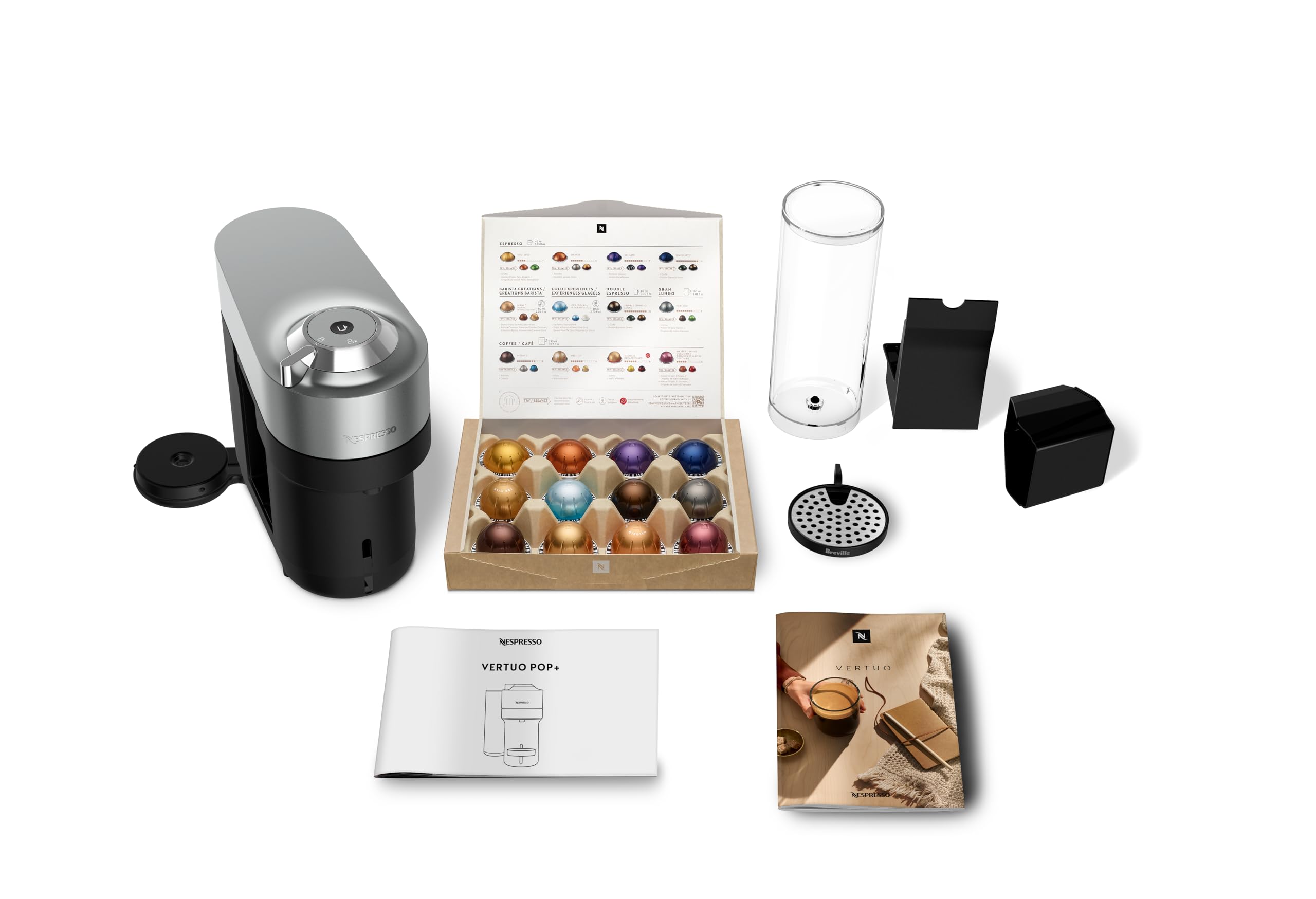 Nespresso Vertuo Pop+ Deluxe Breville Titan Coffee Maker and