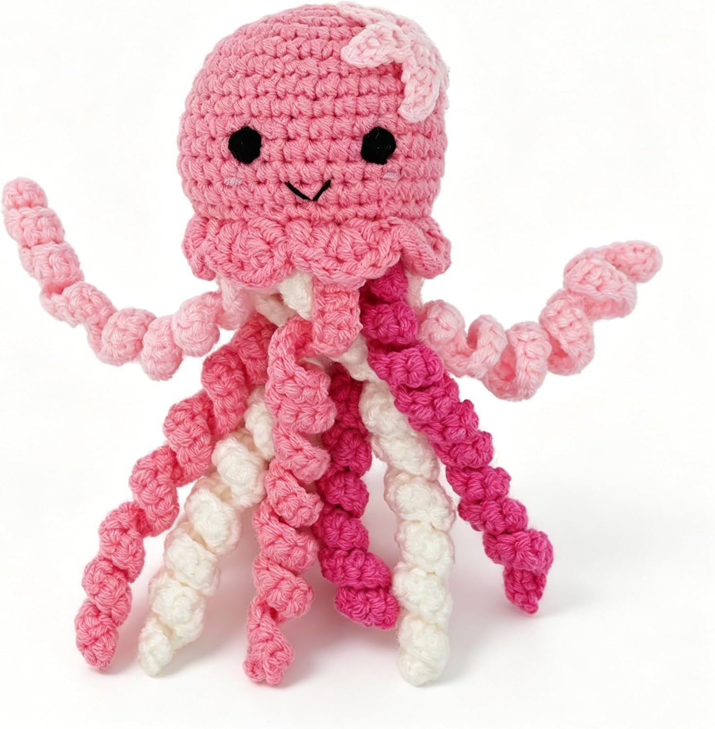 Handmade Crochet Octopus for NICU Little Ones, NICU Daily Essentials, NICU Care Gifts, Soft Comfort Gift for Your Little One (Hot Pink)