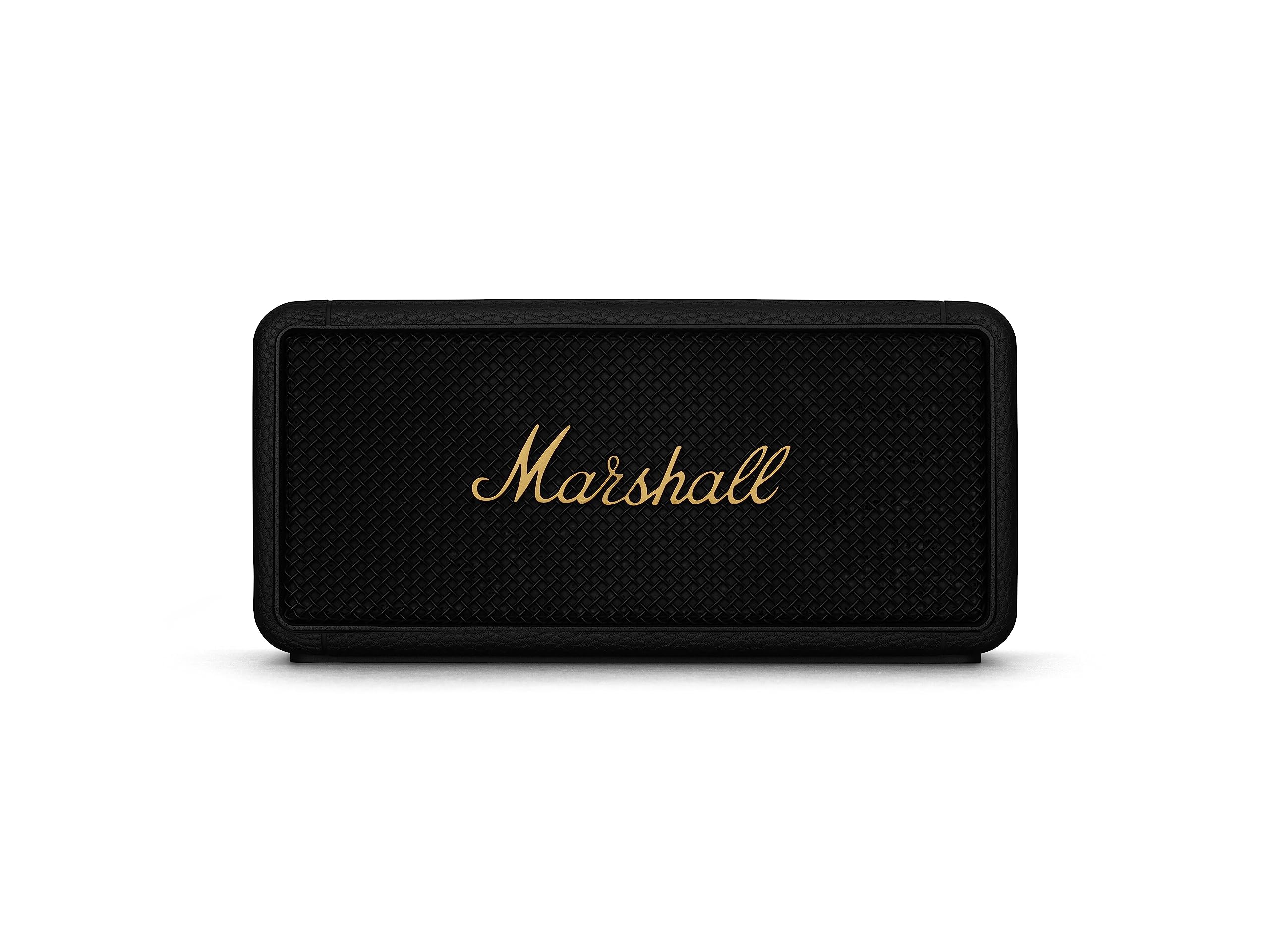 Marshall Middleton Portable Bluetooth Speaker with 20+ Hours of Portable Playtime, 360° Sound, Dust & Waterproof (IP67) - Black & Brass. (B0BTHL673V) Amazon Price History, Amazon Price Tracker