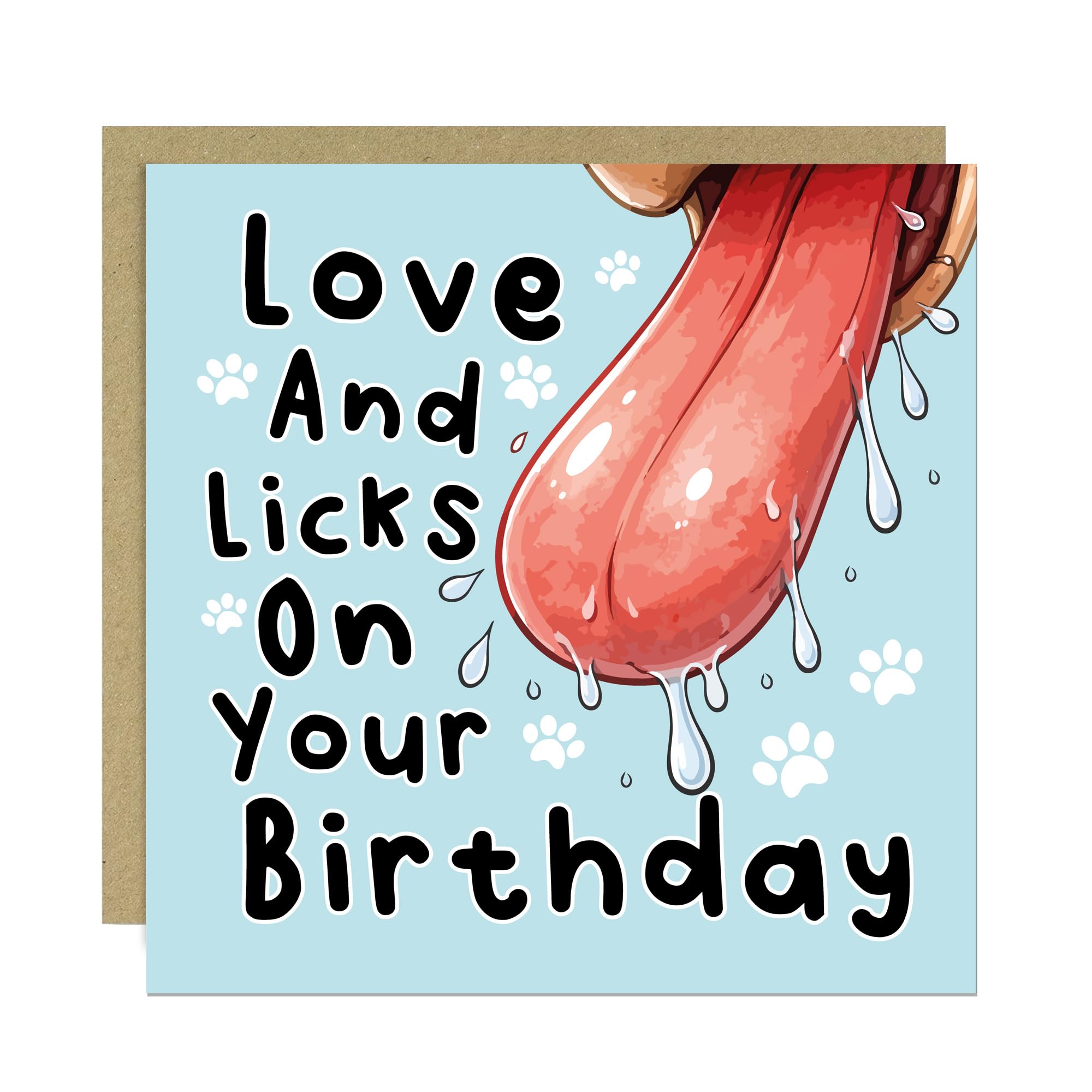 RED OCEAN Funny Birthday Card From The Dog Amusing Happy Birthday Card For Dog Owner Gift For Dogs Mum Dad Hilarious Cards For Pet Parents Owners