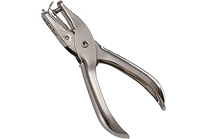 Officemate Heavy Duty Single Hole Puncher with 5-Sheet Capacity, Silver Finish