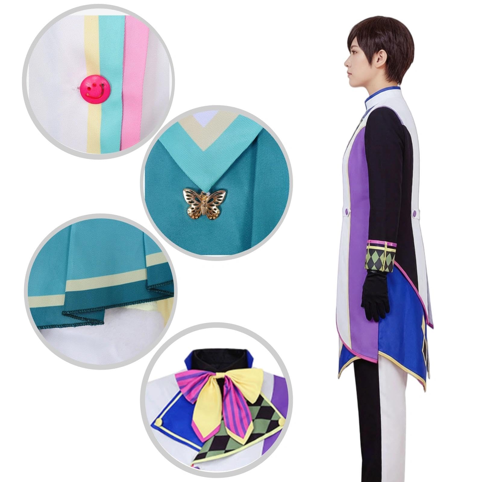 Halloween Kostüm für Erwachsene, Karneval Rollenspiel Cosplay Komplettset – Rui Kamishiro Stil