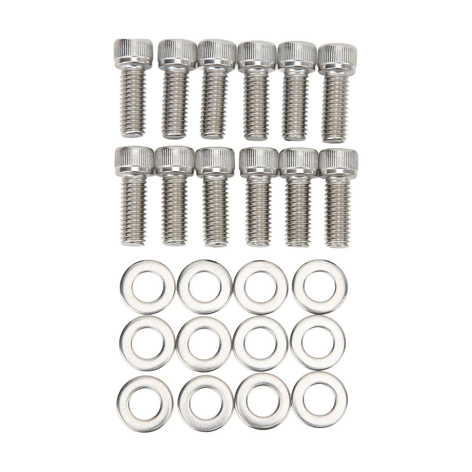 Kit di bulloni esagonali per motore in acciaio inossidabile da 211 pezzi per Small Block 265 283 305 327 350 400, bulloni ad alta resistenza e antiruggine con rondelle e dadi per