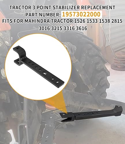 Miniatura 6 de Para mahindra tractor 1533 1538 2815 3316 3616 tractor piezas accesorios 3 punto estabilizador reemplazo 19573022000 acero al carbono