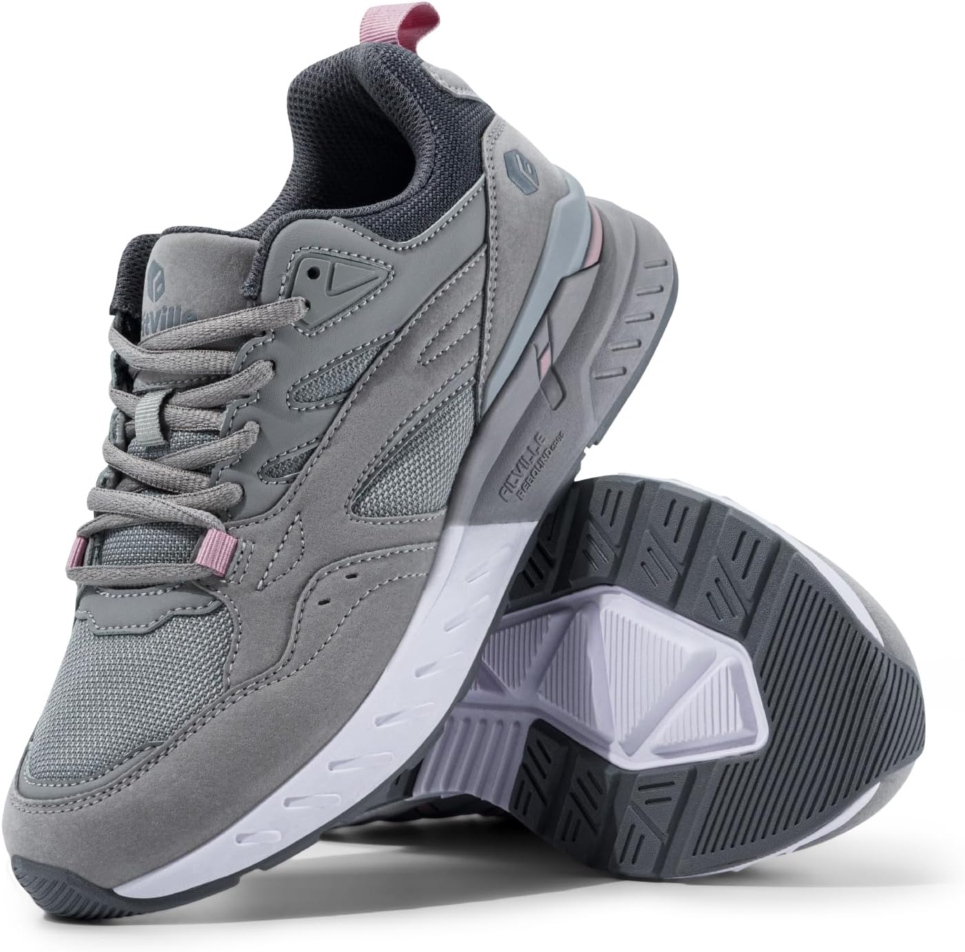 FitVille Extra Wide Walking Shoes Women Wide Width Workout Sneakers with Arch Support for Flat Feet Heel Pain Relief - Rebound Core V9 - Image 8