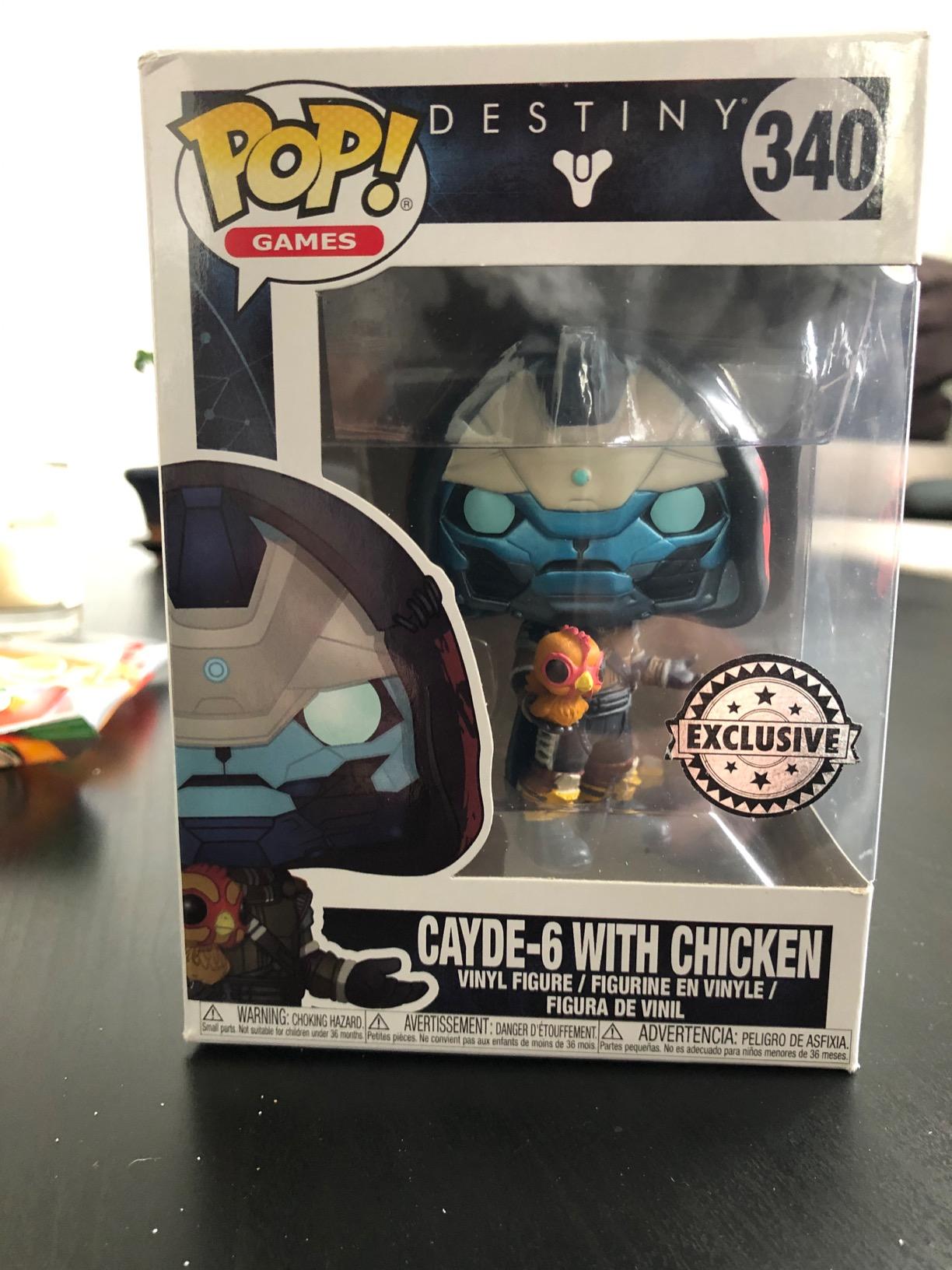 FunKo Pop! Jeux: Destiny - Cayde 6 avec Poulet, Amazon Exclusive : Amazon.fr: Jeux et Jouets