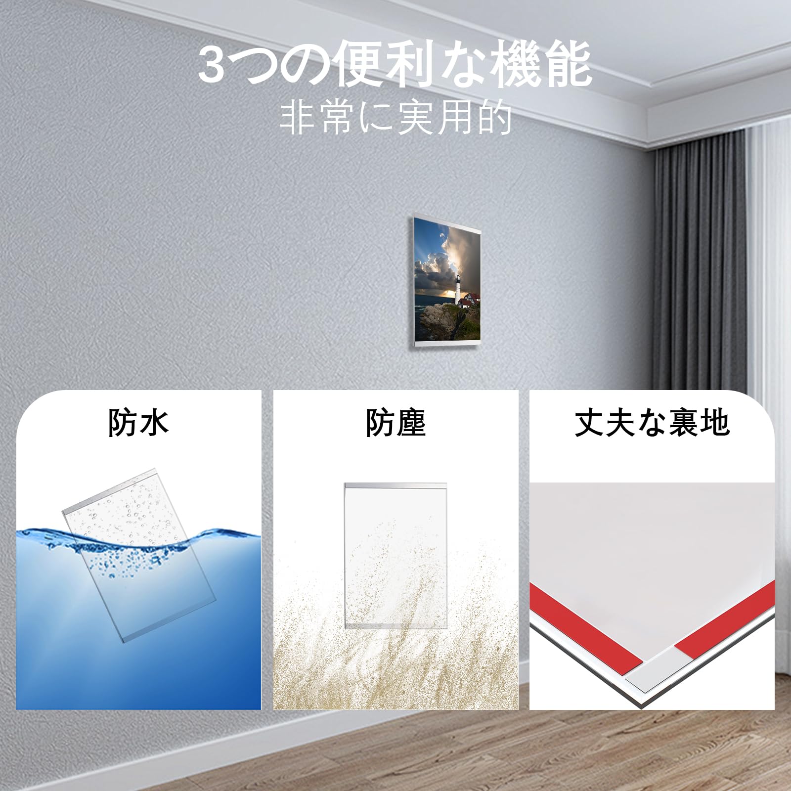 Amazon.co.jp: Folgtek 賞状額縁 5個セット A4の賞状用 壁掛け 額縁