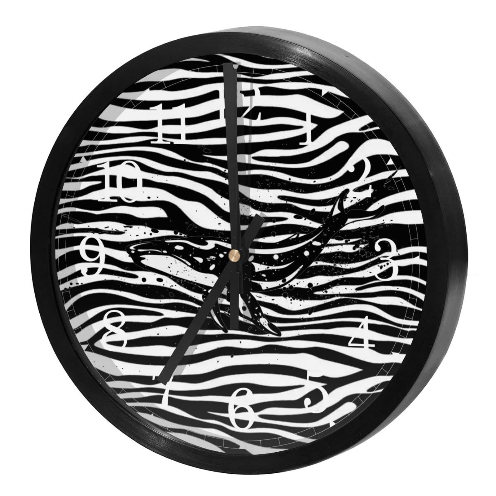 Horloge murale silencieuse quartz sans tic-tac ronde à piles pour école