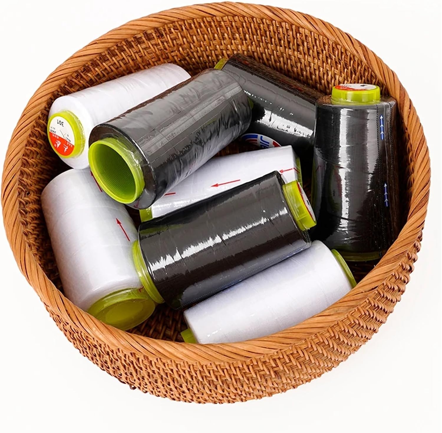 Anenog Sewing Kit for Adults 8 Rolls Cone Thread 3000 Yards High-Speed Polyester Sewing Thread 40s/2 for Sewing