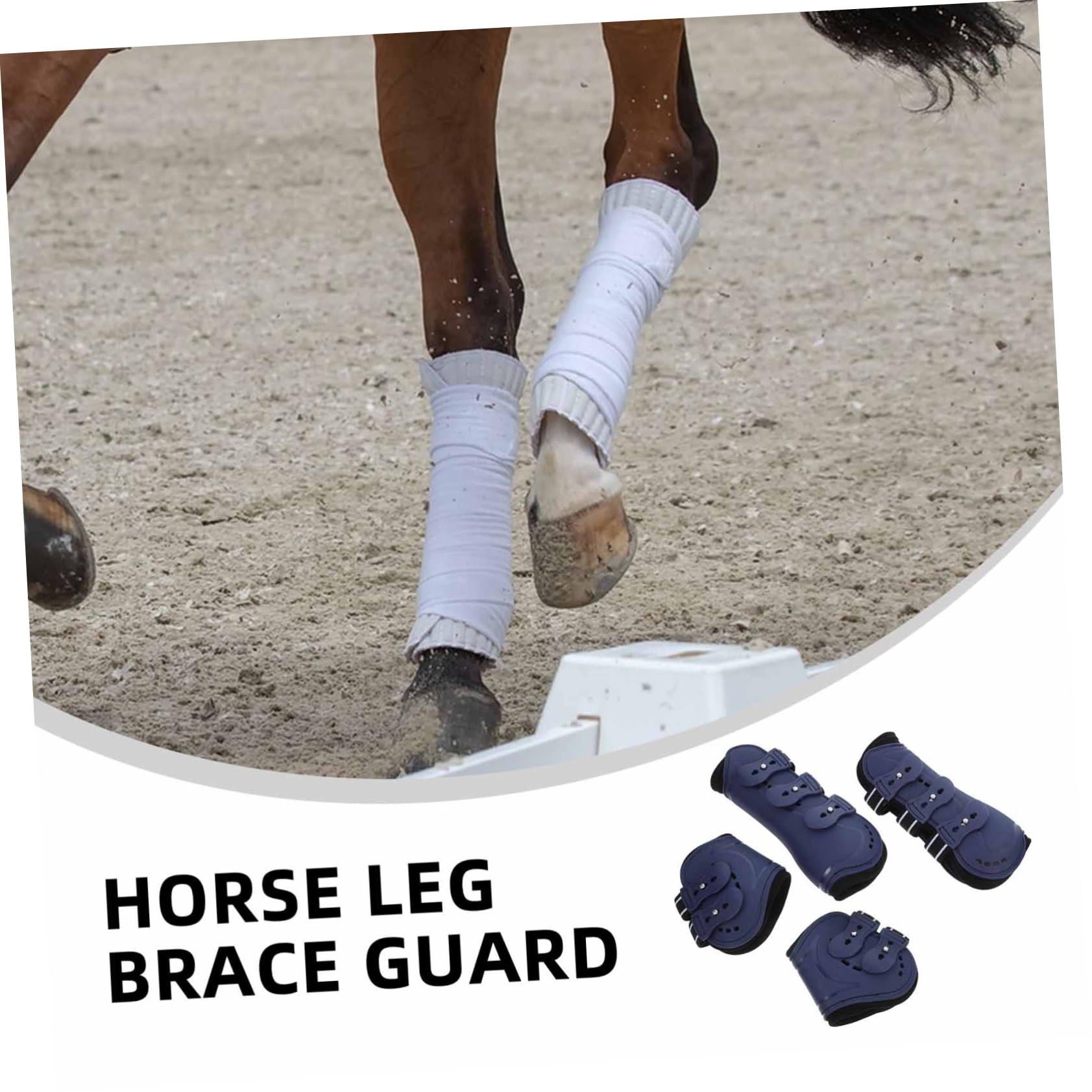 UKCOCO 4piezas Botas para Patas De Caballo Polainas para Caballos Protectores De Patas De Carcasa para Saltar y