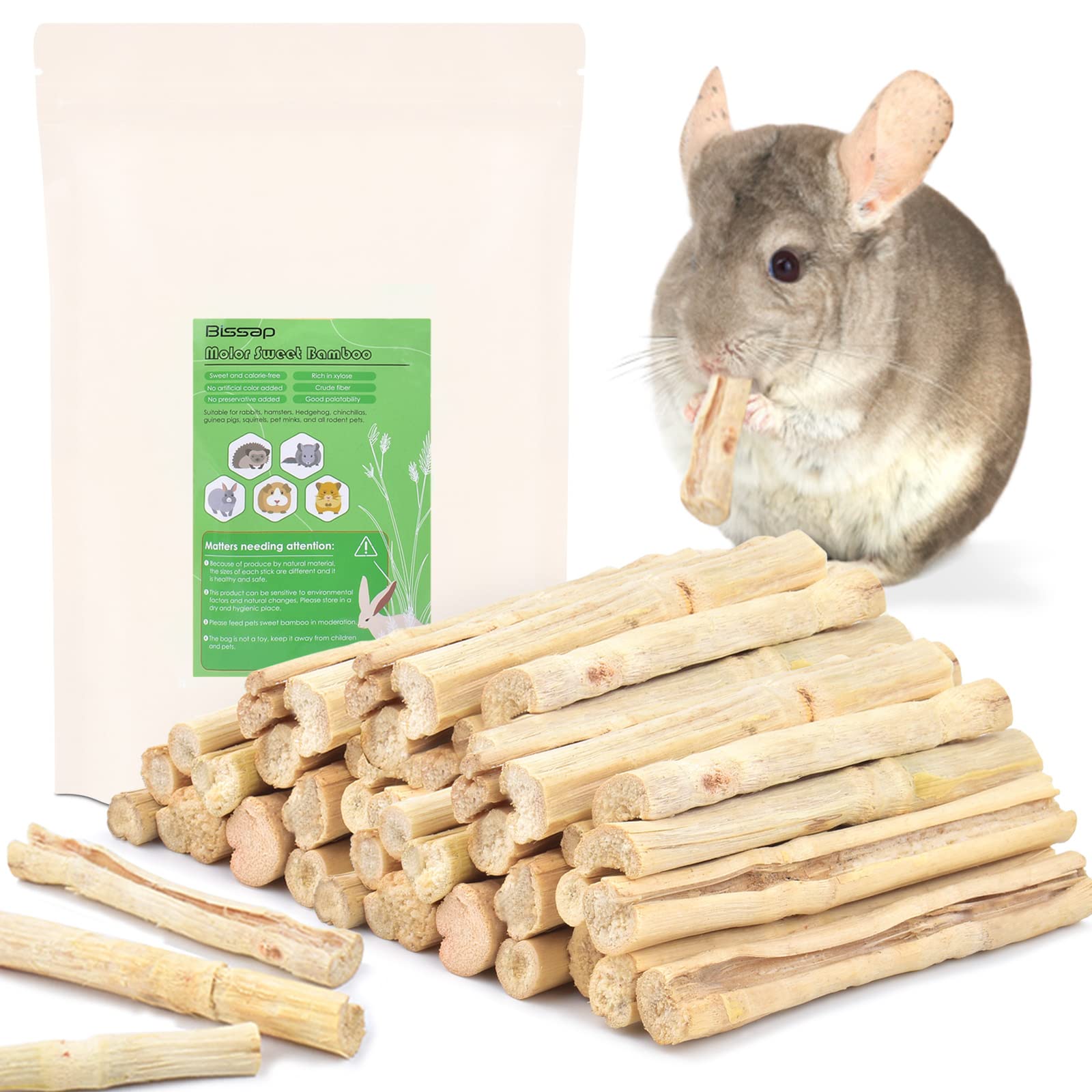 Buy Bissap Sweet Bamboo Chew Sticks for Rabbits 700g/1.5Ib, Bunny Chew
