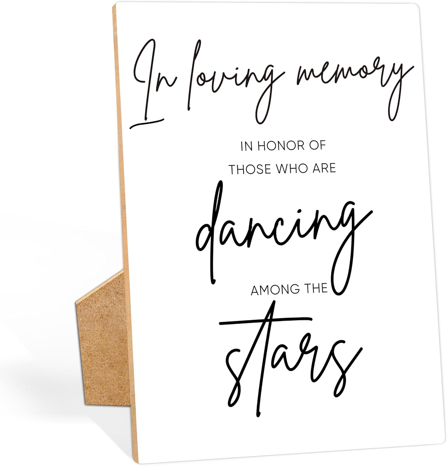 In Memory of Wedding Sign, In Loving Memory Sign, 8 x 11 Inch, Memorial Table Sign, Wedding Decor, Grief Gifts, for Wedding Reception, Funeral, Bridal Shower, Engagement, Elegant Minimalist Style, W1 In Memory01