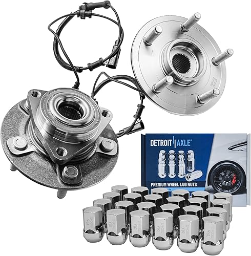 Miniatura 55 de Detroit Axle - Kit de cubos de rodamiento de rueda delantera de 6 piezas para Dodge Dart 2013-2016, Chrysler 200 2015-2017, 2 cojinetes de rueda