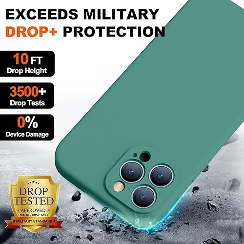 Miniatura 41 de Funda compatible con iPhone 14 Pro para mujer, con 2 protectores de pantalla de vidrio templado 9H, [protección de cámara] [forro de microfibra]