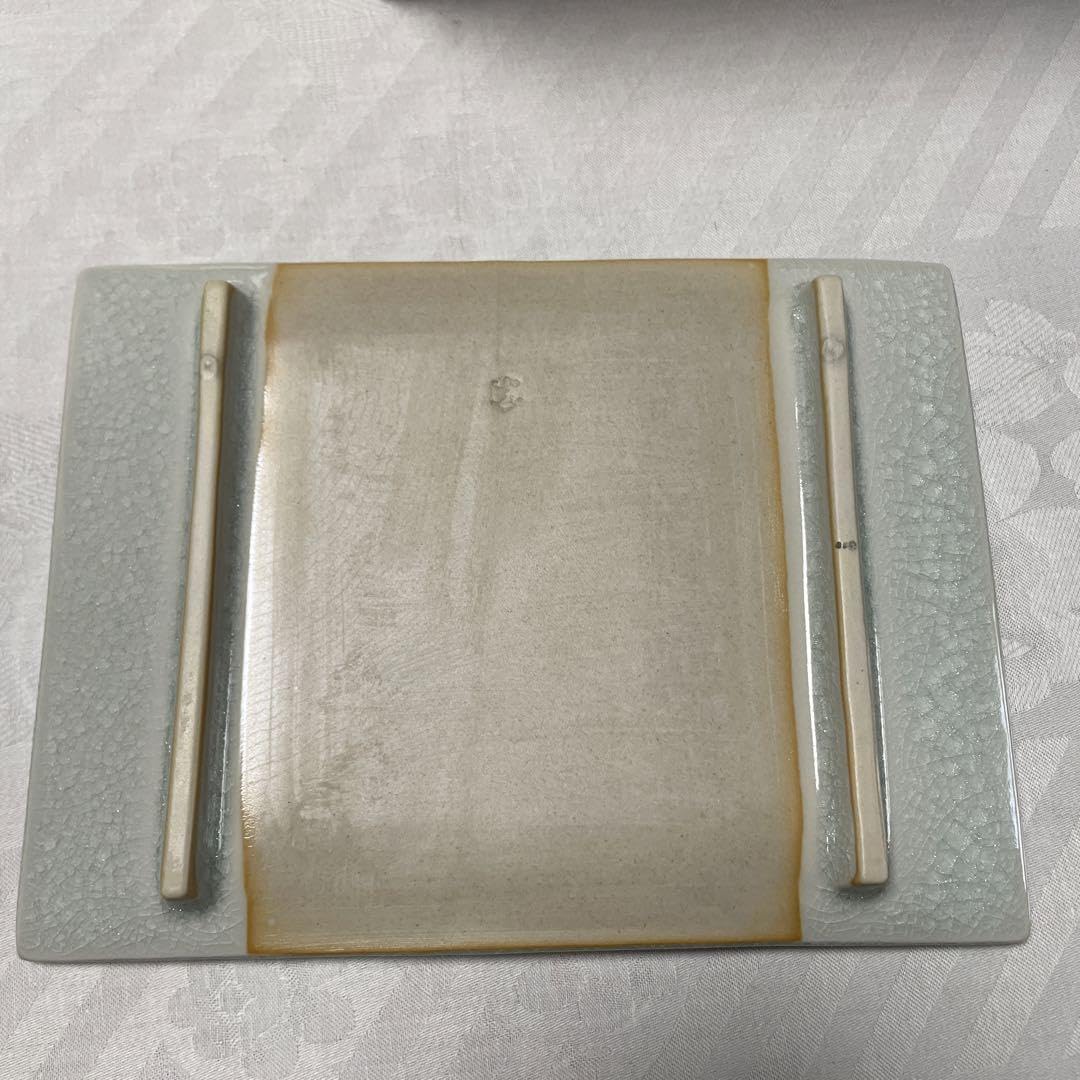 新品】有田焼焼物皿揃大乗窯水の流れ模様(5枚セット箱付き)