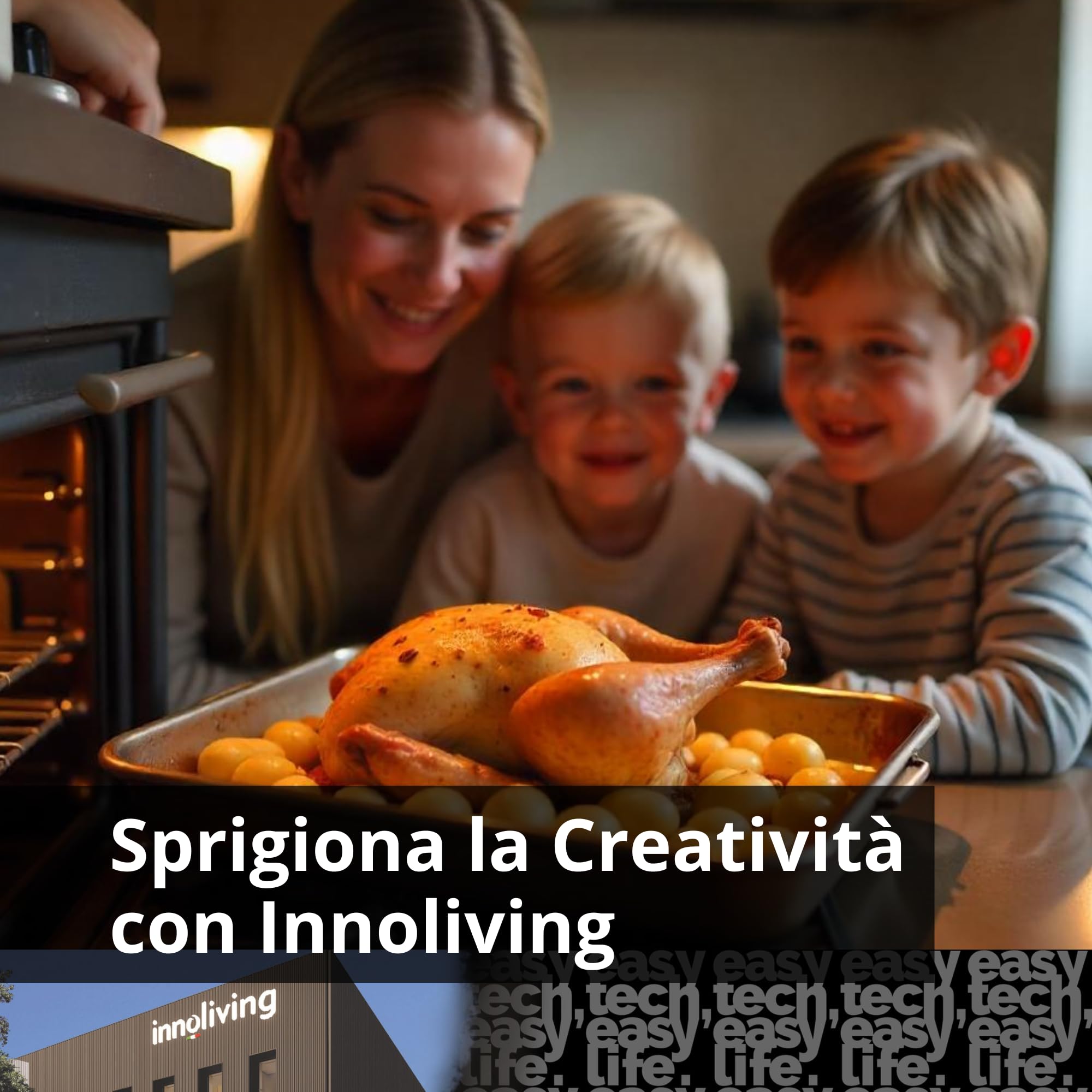 Innoliving Forno Elettrico 15 Litri 1200W Timer 60 Minuti 230°C