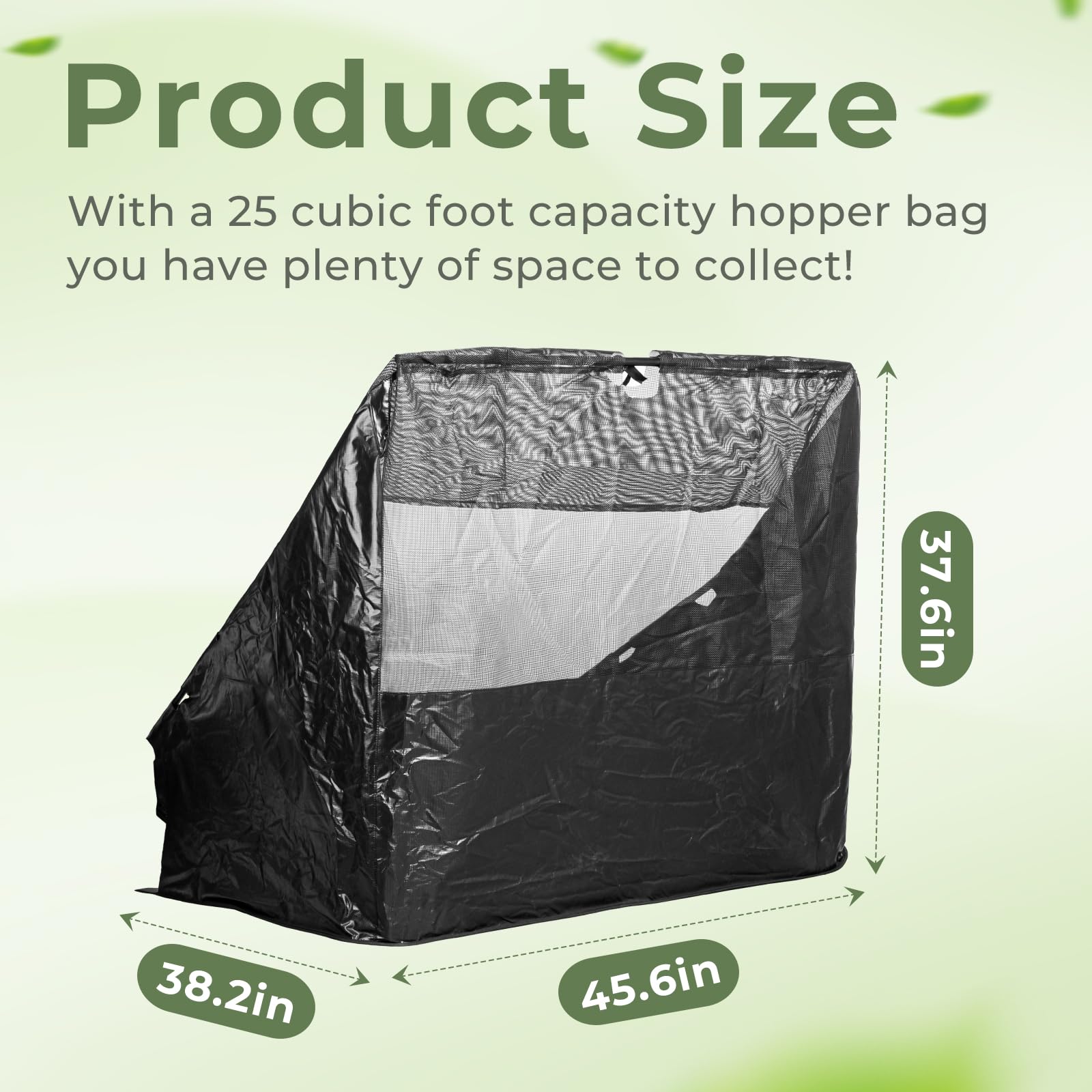 TOSRWGLL 42904 Hopper Bag Replacement for Agri-Fab Lawn Sweepers 45-0456 & 45-0492,Lawn & Leaf Sweeper Bag Fit for Agri-Fab 44