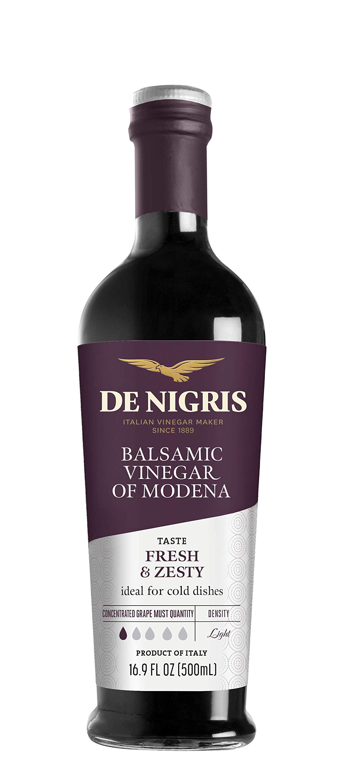 De Nigris Balsamic Vinegar Of Modena, White Eagle, 16.9 Ounce