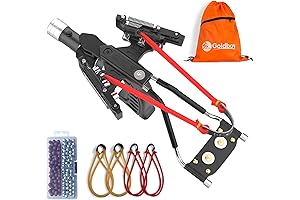 Goldboy Professional Adult Slingshot with Laser, Wrist Rocket Slingshot with Flashlight for...