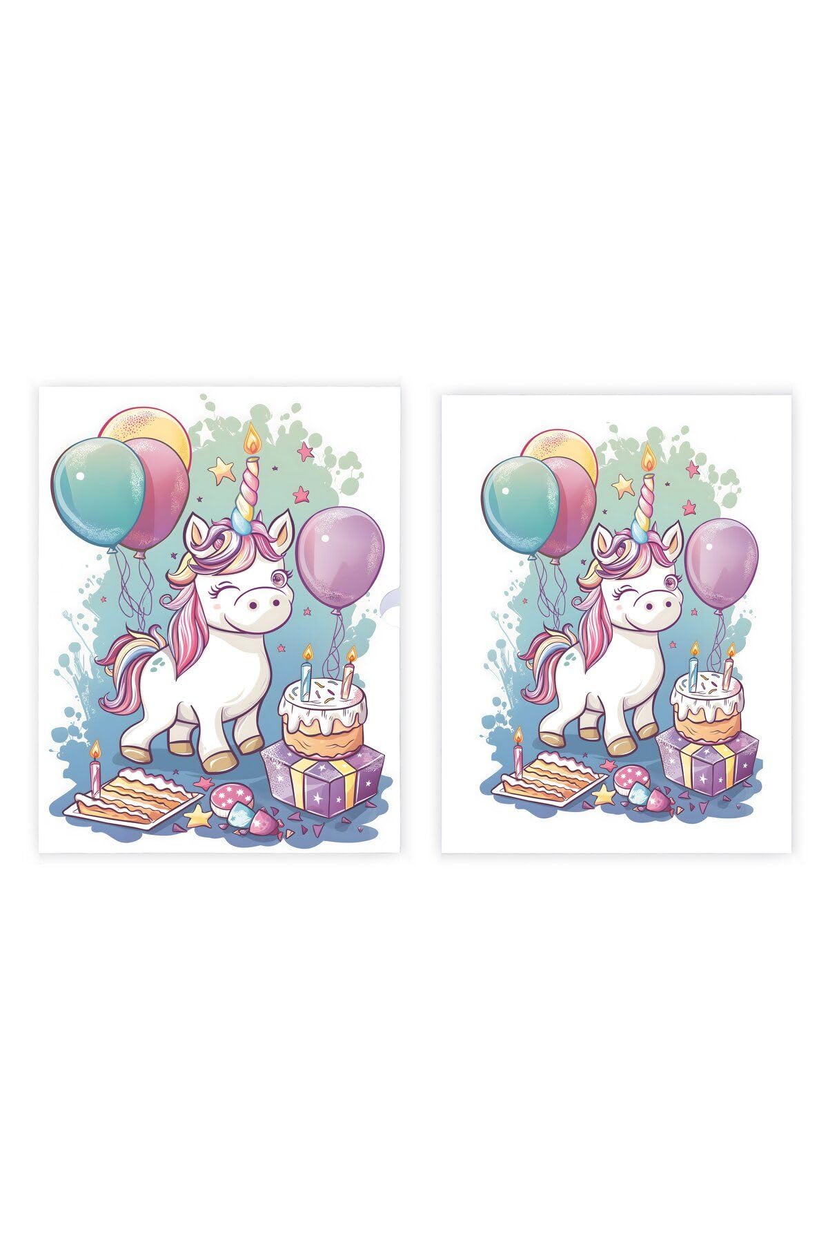 Unicornun Tatlı Dünyası, A4 Poster (GGK-PG031)