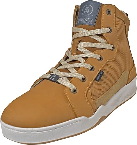 RAMUS - Botas Moto para Hombre - Protector Tobillo - Botas Biker - Botas Casual - Botas de cuero - Botas para motociclista hombre