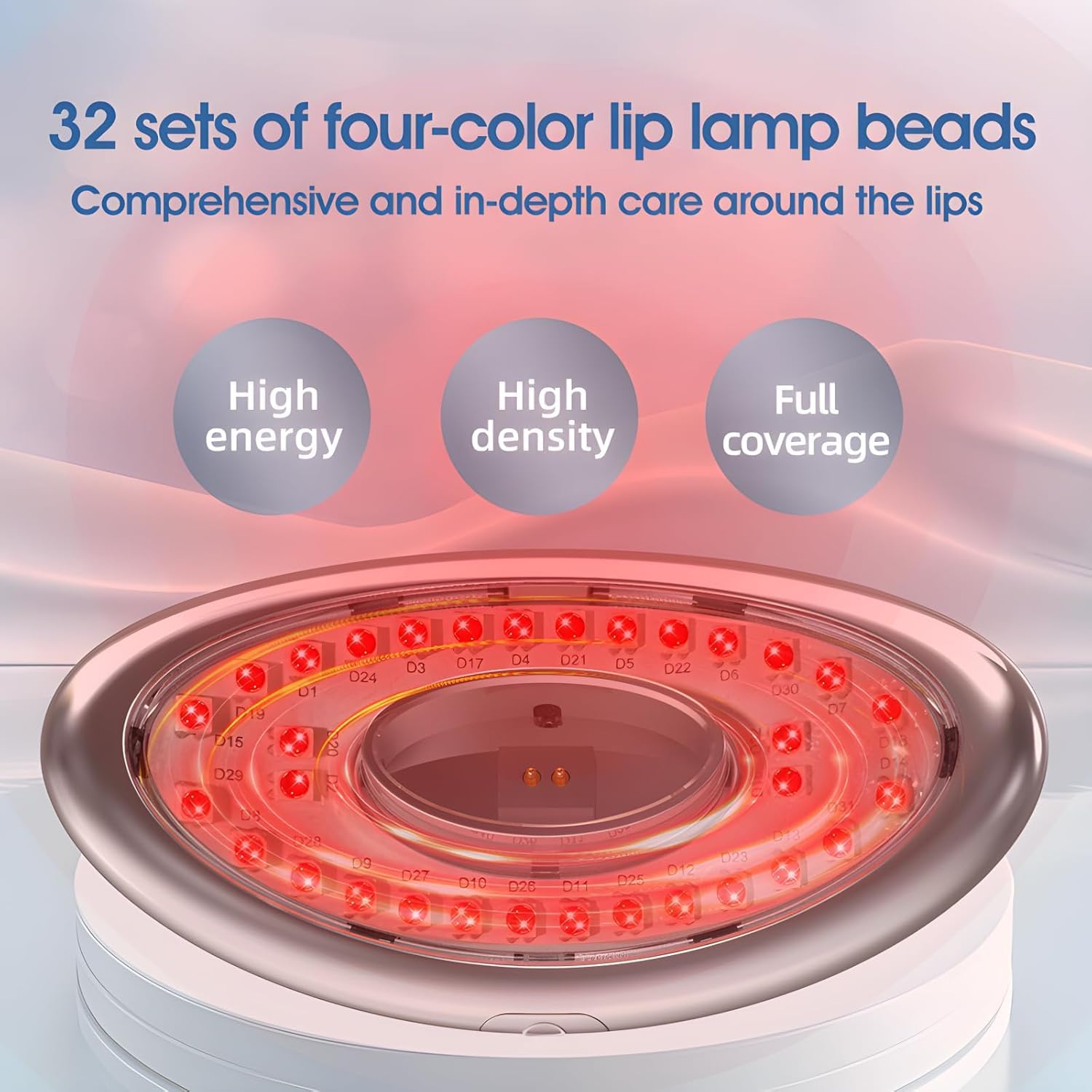 Red Light Therapy Lip Plumping Device, Lip Plumper Tool for Face with Whitening Mouthpiece - Image 7