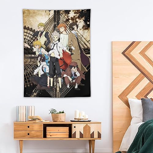 Miniatura 4 de Bungo Stray Dogs - Tapiz de anime (25) Tapiz decorativo para pared, sala de estar, dormitorio, impresiones de 30 x 40 pulgadas