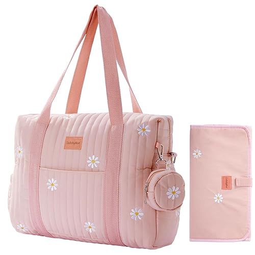 Miniatura 10 de GOBABYMART Large Diaper Bag Tote, Maternity Bag, Travel diaper tote, Multifunction baby bag, Baby Nappy Bags, Messenger bag