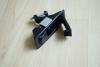 6PCS Compression Latch Lock Trigger Latch Lock Adjustable Lever Hand Operated Push Button Actuation Compression Latches Flush Mount (Black-Without Keys)