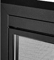 Vista 8 de UniFlame - Logan - Puertas de chimenea estilo gabinete con vidrio templado ahumado