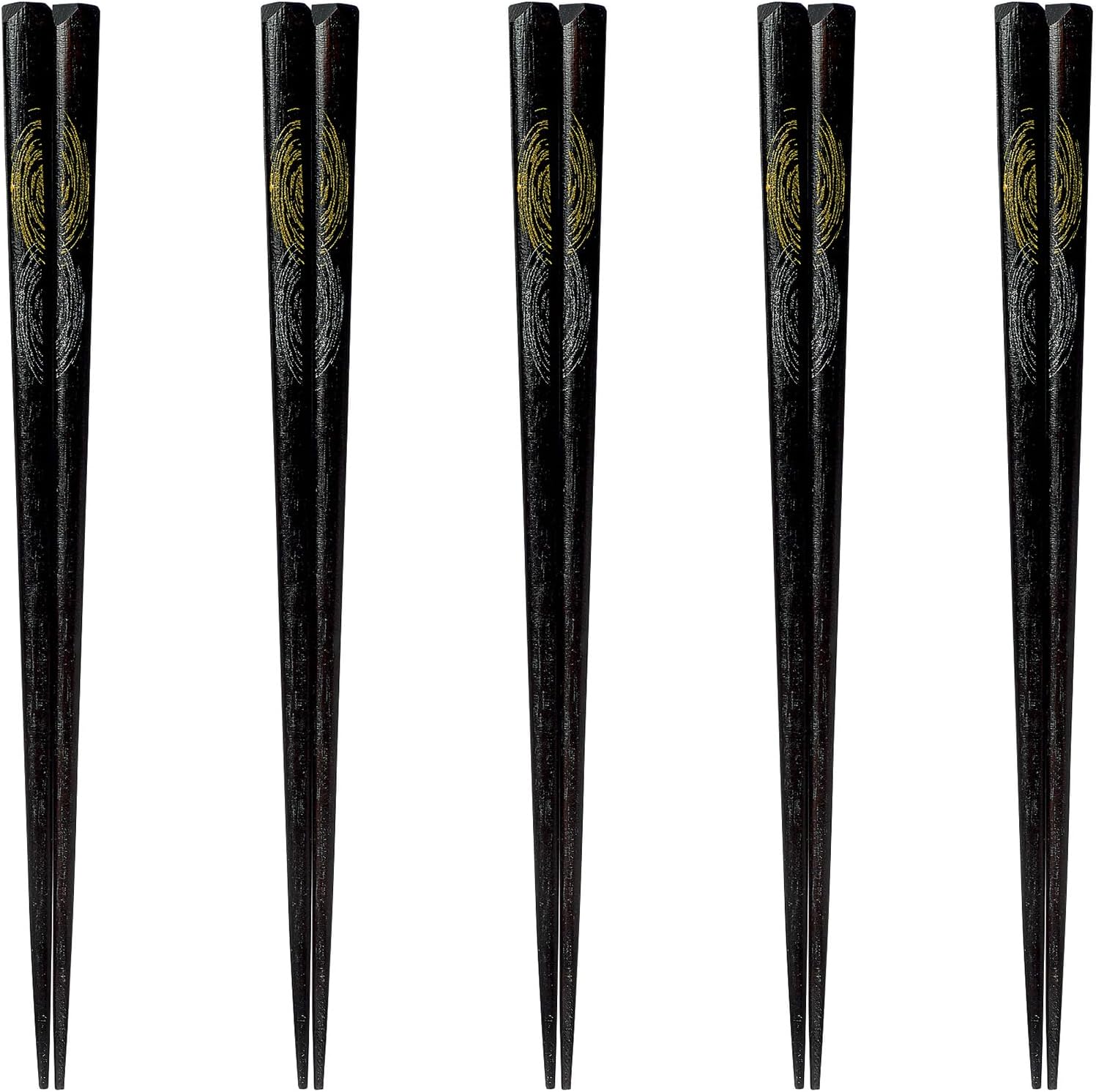 J-kitchens PID588316 Japanese Chopsticks, Set of 5 Pairs, Material: Wood, Chopsticks, Made in Japan