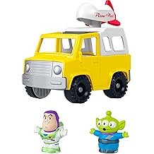 Fisher-Price Little People Toddler Toy Disney &amp; Pixar Toy Story Pizza Planet Truck with Buzz Lightyear &amp; Alien Figures for Kids Ages 18+ Months